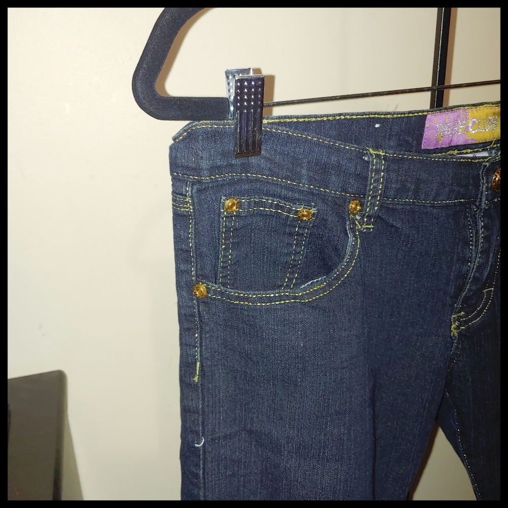 Tough Club Gold Stitching Capris - Picture 5 of 8